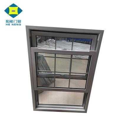 China Easily Openable Double Glazed Vertical Sliding UPVC Double Hung Windows for sale