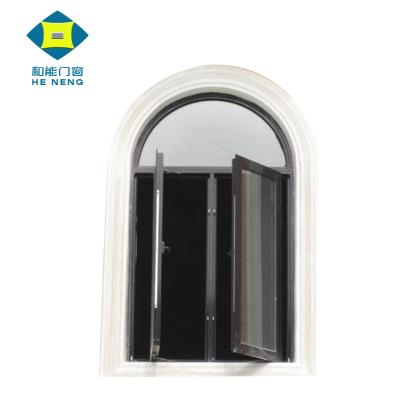 China Folding Screen Factory Price Arch UPVC Casement French Windows Design for sale