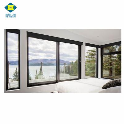 China Professional Folding Screen Factory Produce High Quality Caravan 3 Track Gambia Aluminum Sliding Window for sale