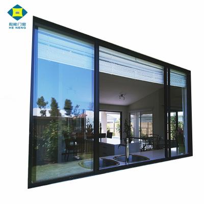 China Latest Folding Screen Window Designs Aluminum Sliding Soundproof Windows for sale