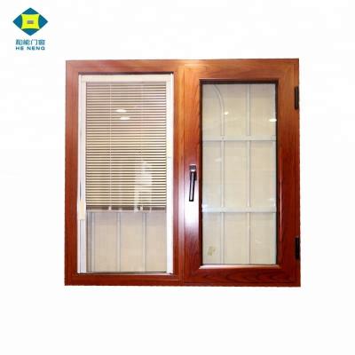 China Folding Screen Arched Double Glazed Windows With Micro Blinds Inside Aluminum for sale