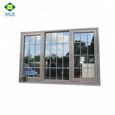 China Screen Guangzhou High Quality Price Aluminum Folding Glass Windows Windows Factory Frames Grille Design for sale