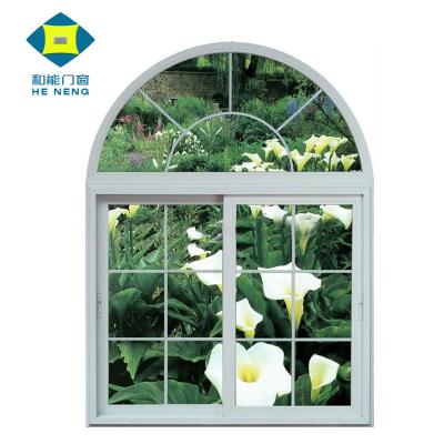 China Sliding Aluminum Sliding Window With Arched Top for sale