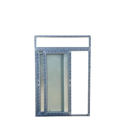 China Pretty Good Sound Insulation Commerical Balcony PVC Double Tile Sliding Cheap Glass Doors for sale