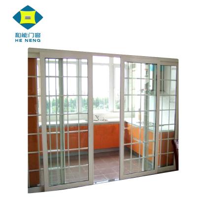 China Modern Commercial UPVC Double Glass Sliding Door Philippines Waterproof Price and Design for sale