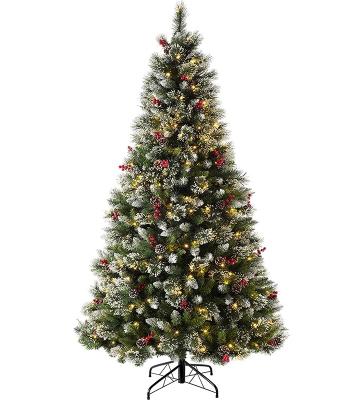 China Environmental friendly Merry Christmas custom home factory mini felt led artificial Christmas tree decoration with lights ornaments for sale