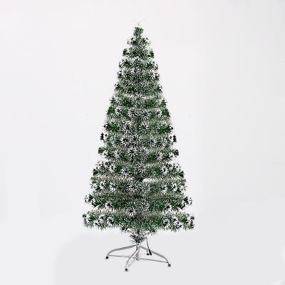 China Factory-direct Wholesale Beautiful White Dots Painted Light Fiber Optic Multicolor Led Christmas Tree for sale