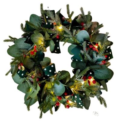 China Hot 2021 Environmentally Friendly Mori Style Christmas Wreath For Christmas Tree Decoration for sale