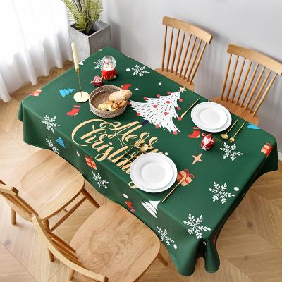 China Customized Table Cloth Christmas Waterproof Cotton Camping Table Cloth Table Cloth for sale