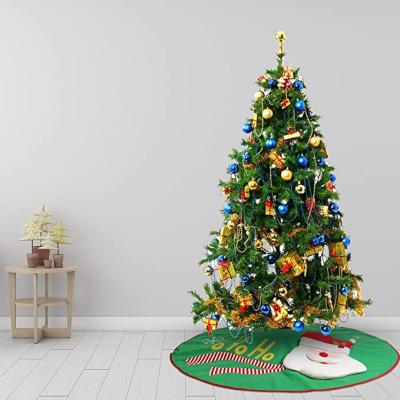 China Environmental Friendly Indoor Christmas Tree Skirt 48 Inch Decoration Green Christmas Tree Skirt for sale