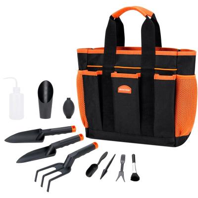 China Garden Work Gardening Tools Set Heavy Duty Garden Kit with Storage Organizer, 11 PCS Succulent Tools Set for sale