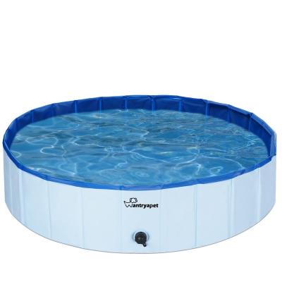 China Sustainable Foldable Dog Pool Portable Pet Bath Tub, Portable Hard Plastic PVC Pet Dog Cat Paddling Swimming Pool for sale