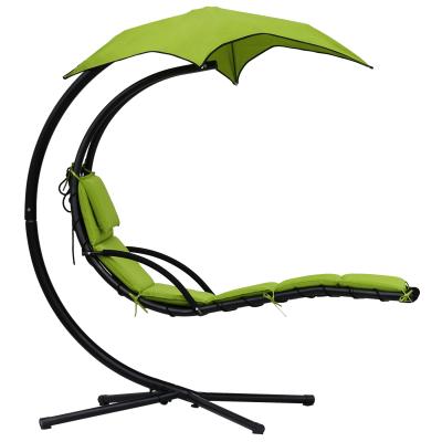 China Adult outdoor deck chair with an umbrella for sale