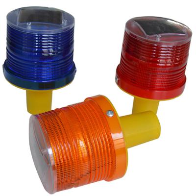 China PC Solar Traffic Strobe Flashing Warning Light Led Amber Revolving Traffic Beacon Light Solar Powered for sale