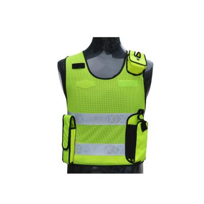 China High Visibility Police Used Safety Vest Road Safety Reflective Vest Customized Vest for sale