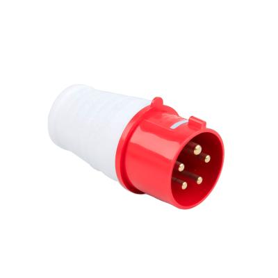 China Industrial Type 025 Waterproof IP44 220v 415v 5 Pin 32A Plug for sale