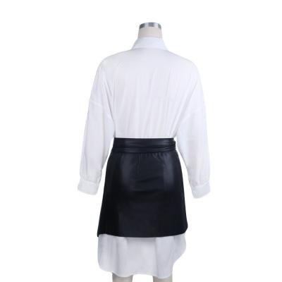 China High Quality Fashion Breathable Modern Design New Short Black Leather Skirt for sale