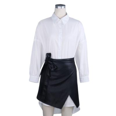 China 2022 new fashion high quality PU sexy short skirt breathable mini for sale