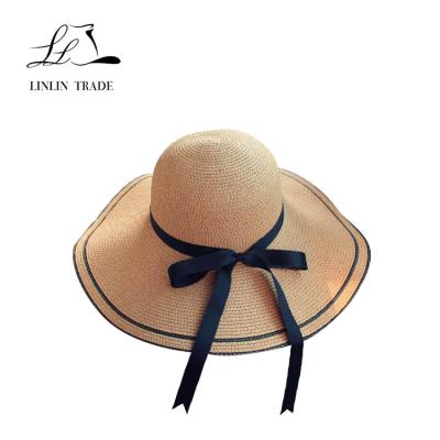 China Promotional Picture Summer Paper Hats Straw Paper Braid Straw Hat For Women for sale