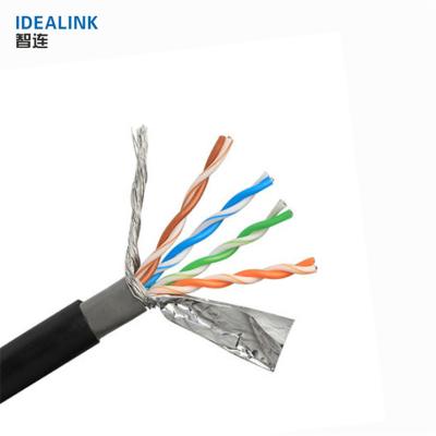 China PC 305M Free Sample 4P 24Awg 26Awg Outdoor FTP SFTP Cat5E Lan Cable Ethernet Cable for sale