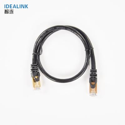 China Custom Standard Copper Thin Cat7 Patch Cord Telecommunication 24Awg 28Awg 10Gbps 600Mhz Lan Cable for sale