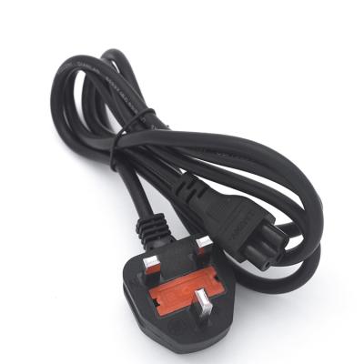 China Free Samples COMPUTER Factory Price OEM ODM IEC Power Cable 3 Pin Electric Plug Uk Power Cord For Laptop for sale