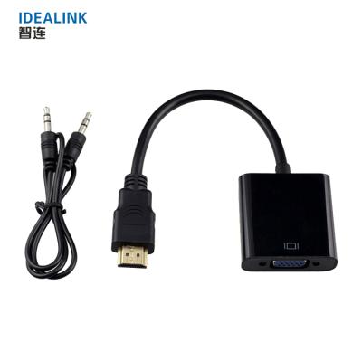 China Home 25cm Male Female COMPUTER OEM Hd-MI To VGA Converter Adapter With Audio for sale