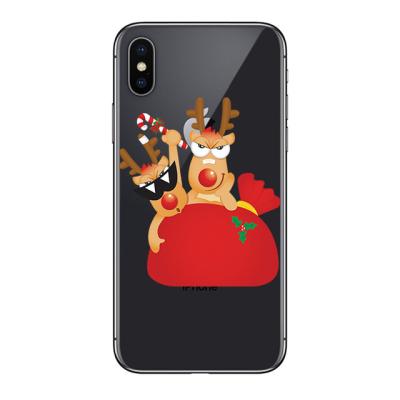 China Christmas Cartoon Design Cell Phone Cover TPU Cell Phone Case Cellphone Case For iPhone 12 /13ProMax for sale