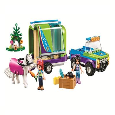 China DIY TOY Educational Bricks Play Set 11377 Mia Horse Carrier Building Block Toy for Children Age 6+ 41371 for sale