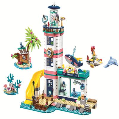 China DIY TOY Educational Bricks Play Set 11372 Lighthouse with Projector Building Block Toy for Children Age 6+ 41380 for sale