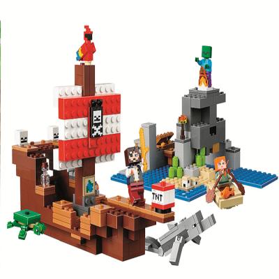 China DIY TOY Educational Bricks Play Set 11170 Pirate Ship Building Block Toy For Children Age 6+ 21152 for sale