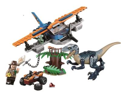 China DIY TOY Educational Bricks Play Set 11578 catching dinosaurs on water building block toy for kids age 6+ 75942 for sale