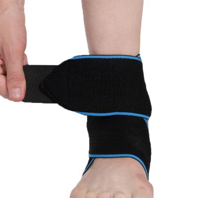 China Sports Adjustable Approved Elastic Support Breathable Built-in Tied Ankle Brace Wrap for sale