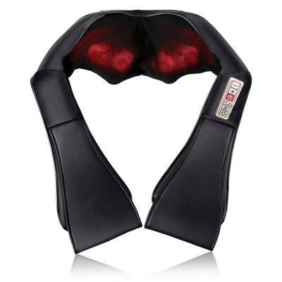 China Factory Cheap 6Keys Body Kneading Neck Shoulder Heated Electric Massager for Car Seat and Home Use for sale