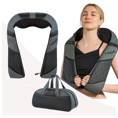 China Foldable Back Neck Shoulder Massager With Home Used Car Office Shoulder Massager Vibrator Passionate Deep Kneading Machine for sale