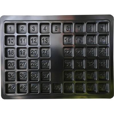 China Custom Plastic Blister Tray PCB Tray Anti Static ESD PVC Tray Antistatic Plastic Blister Factory Esd Tray for sale