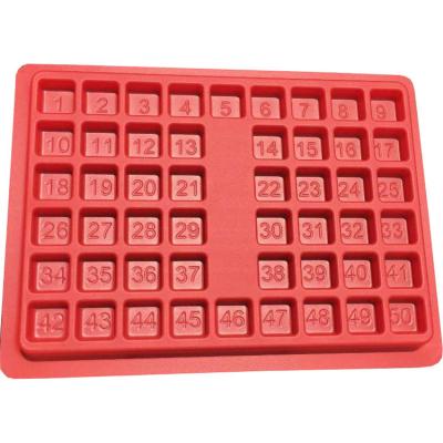 China Esd Tray Customized Plastic Blister Tray Antistatic Plastic PVC PCB Tray ESD Tray Red Color for sale