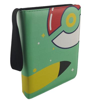 China Fashion ModernQiu collection card binder zippered cartoon version folder leather bag for sale