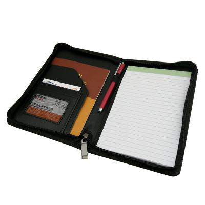 China ModernQiu New Eco-friendly Design A4 Size Office Conference Zipper Folder for sale