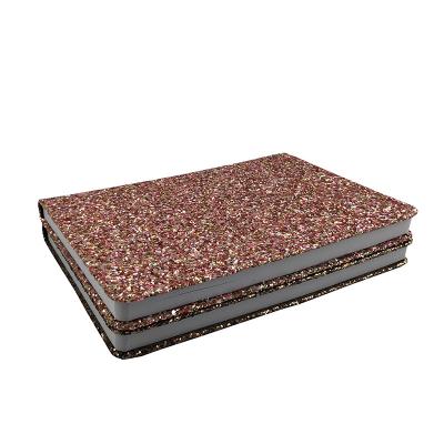 China Custom Hardcover ModernQiu A5 Size Glitter Notebook for sale