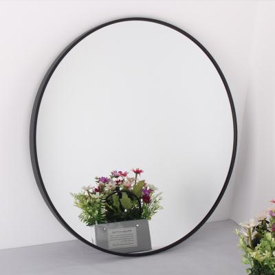 China New Nordic Silver Round Wall Frame Mirror Eco-friendly Aluminum Decorative Mirror Wall Mirror Wall Bathroom Decorative Mirror for sale