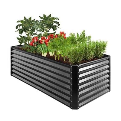 China Large minimalist custom outdoor aluminum flower box/aluminum flower bed/aluminum plant pot for sale