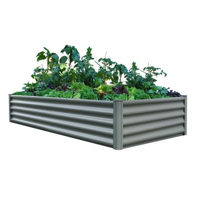 China Durable Aluminum Alloy Material Flower Planting Box Vertical Large Square Aluminum Flower Box for sale