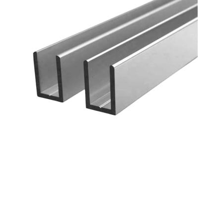 China Decorations Cheap Price Extrusion Aluminum Profiles U Shape Aluminum Channel System for sale