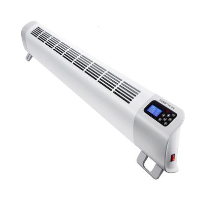 China 2000W Hotel Floor Heater Convection Baseboard Intelligent Electric Curb Heating Mobile Heater for sale