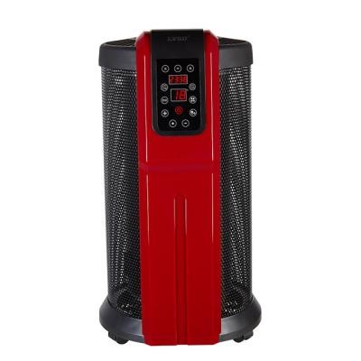 China Household 2200w Round Shape 360 ​​Degree Freestanding Electric Fan Heater for sale