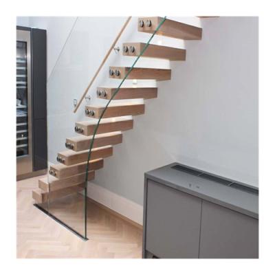 China Customized Modern Fashion Design Floating Staircase Professional Modern Indoor Staircase for sale