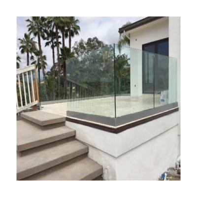 China China Factory U Channel Modern Glass Balustrade Indoor Planter White U Channel Had Balustrade for sale