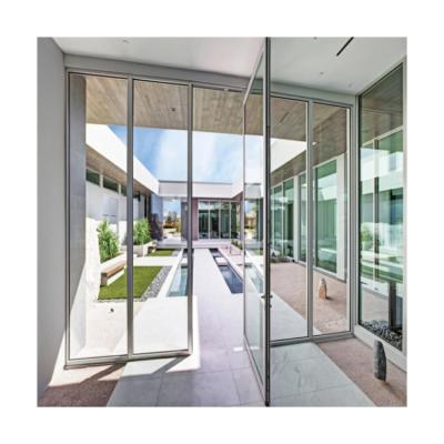 China Foshan Modern Huge Factory Pivot Aluminum Door Pivot Project Glass Door Top Manufacturer for sale