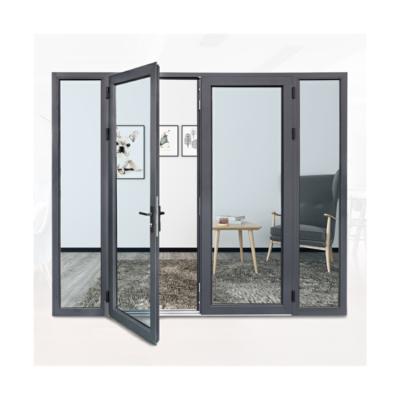 China Prima Housing White Aluminum Sliding Modern Aluminum Doors Factory Foshan Aluminum Folding Door for sale